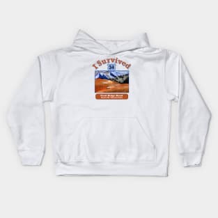 I Survived Trail Ridge Road, 12,183', Rocky Mountain National Park Kids Hoodie